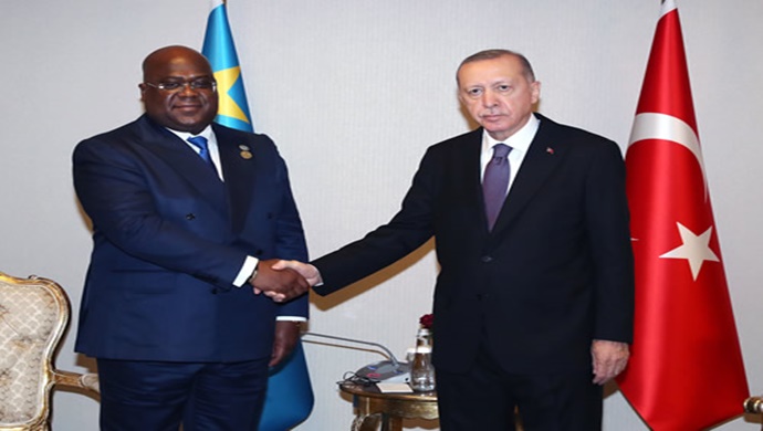 Cumhurbaşkanı Erdoğan, Kongo Demokratik Cumhuriyeti Cumhurbaşkanı Tshisekedi ile görüştü