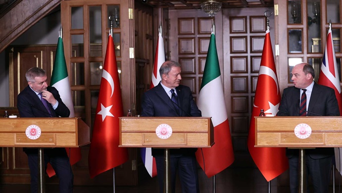 Millî Savunma Bakanı Hulusi Akar, İtalya ve İngiltere Savunma Bakanları ile Gerçekleşen Üçlü Toplantı ile ilgili Açıklamalarda Bulundu