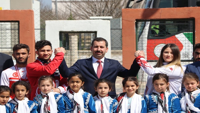 Cumhurbaşkanı Erdoğan, Anadolu Efes Spor Kulübü yönetici, teknik heyet ve sporcularını kabul etti