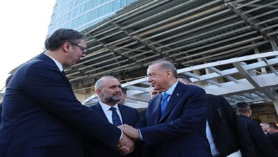 Cumhurbaşkanı Erdoğan Belgrad Kulesi’ni ziyaret etti