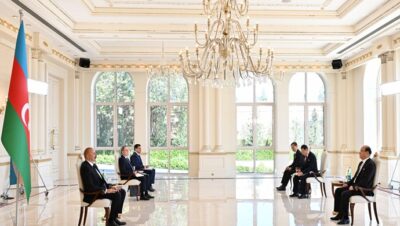 İlham Aliyev, Kore Demokratik Halk Cumhuriyeti’nin Azerbaycan’a yeni atanan büyükelçisinin itimatnamesini kabul etti